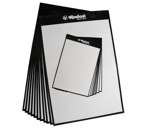 WIPEBOOK SMART REUSABLE SCAN NOTEBOOK - Smart Reusable  Whiteboard Notebook - Ruled/Graph/Blank (8.5 x 11) with Expo Ultra Fine  Dry Erase Marker, Ideal For Note-Taking & Doodling Charts