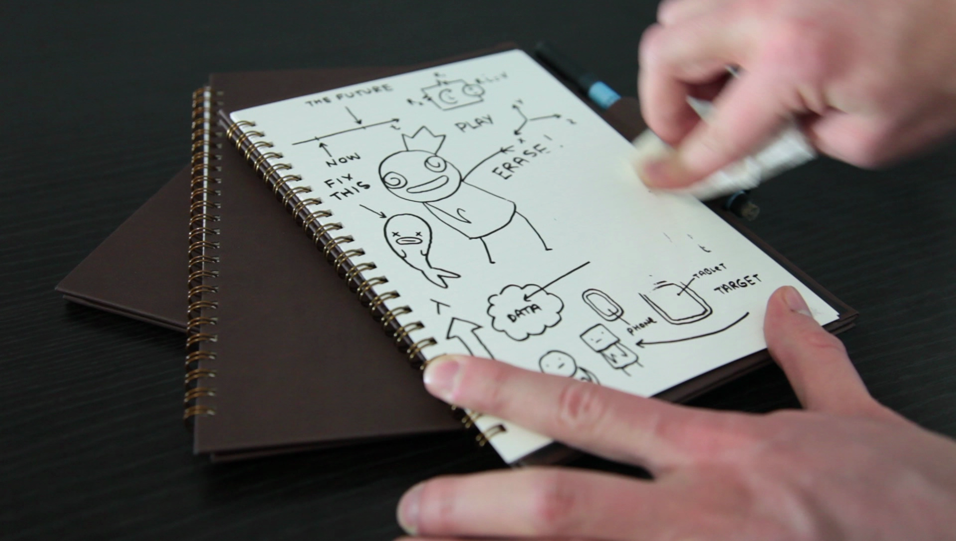 Mini Wipebook Pro + smart erasable notebook syncs all of your